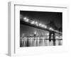 Queensboro Bridge and Manhattan at Night-Bettmann-Framed Photographic Print