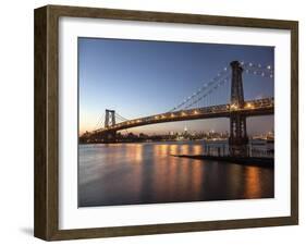 Queensboro Bridge and Manhattan from Brooklyn, NYC-Michel Setboun-Framed Giclee Print
