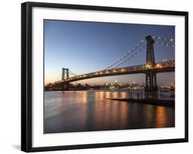 Queensboro Bridge and Manhattan from Brooklyn, NYC-Michel Setboun-Framed Giclee Print