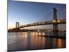 Queensboro Bridge and Manhattan from Brooklyn, NYC-Michel Setboun-Mounted Giclee Print