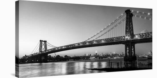 Queensboro Bridge and Manhattan from Brooklyn, NYC-Michel Setboun-Stretched Canvas