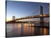 Queensboro Bridge and Manhattan from Brooklyn, NYC-Michel Setboun-Stretched Canvas