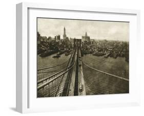 Queensboro Bridge, Long Island, 1935-The Chelsea Collection-Framed Giclee Print