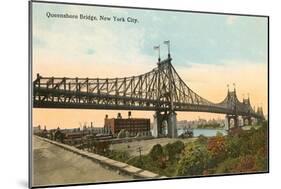 Queensboro Bridge, New York City-null-Mounted Art Print