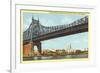 Queensboro Bridge, New York Hospital, New York City-null-Framed Premium Giclee Print