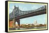 Queensboro Bridge, New York Hospital, New York City-null-Framed Stretched Canvas
