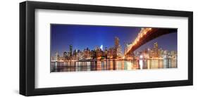 Queensboro Bridge to Manhattan-null-Framed Art Print