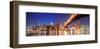 Queensboro Bridge to Manhattan-null-Framed Art Print