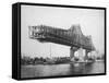 Queensboro Bridge under Construction-null-Framed Stretched Canvas