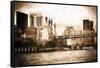 Queensboro Bridge-Philippe Hugonnard-Framed Stretched Canvas