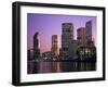 Queensland, Brisbane, View of the Business District at Dusk, Australia-Paul Harris-Framed Photographic Print