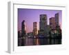 Queensland, Brisbane, View of the Business District at Dusk, Australia-Paul Harris-Framed Photographic Print