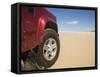 Queensland, Fraser Island, Four Wheel Driving on Sand Highway of Seventy-Five Mile Beach, Australia-Andrew Watson-Framed Stretched Canvas