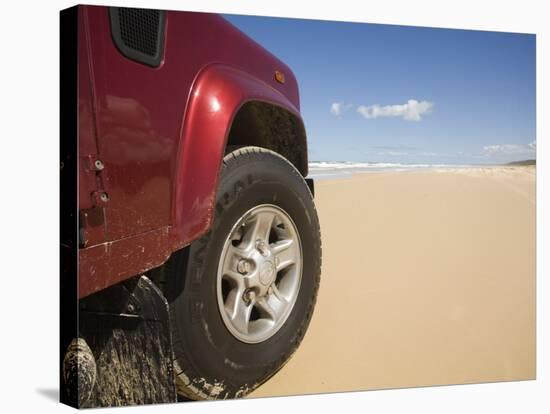 Queensland, Fraser Island, Four Wheel Driving on Sand Highway of Seventy-Five Mile Beach, Australia-Andrew Watson-Stretched Canvas