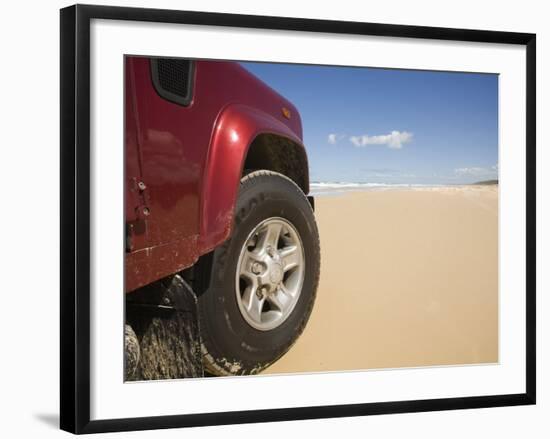 Queensland, Fraser Island, Four Wheel Driving on Sand Highway of Seventy-Five Mile Beach, Australia-Andrew Watson-Framed Photographic Print