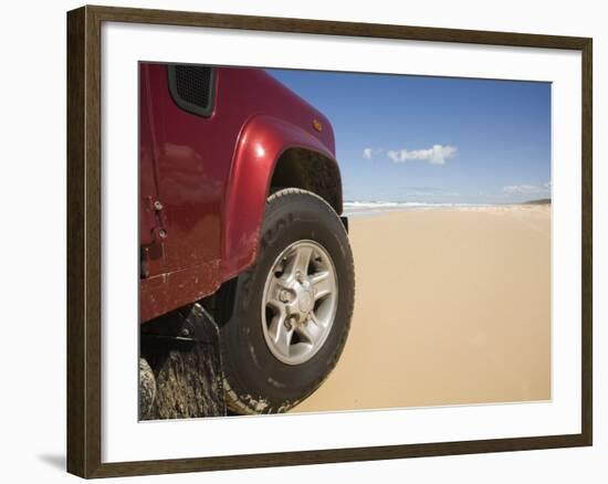 Queensland, Fraser Island, Four Wheel Driving on Sand Highway of Seventy-Five Mile Beach, Australia-Andrew Watson-Framed Photographic Print