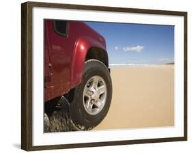 Queensland, Fraser Island, Four Wheel Driving on Sand Highway of Seventy-Five Mile Beach, Australia-Andrew Watson-Framed Photographic Print