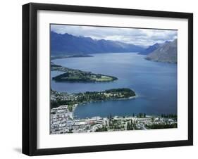 Queenstown Bay and the Remarkables, Otago, South Island, New Zealand-Desmond Harney-Framed Photographic Print