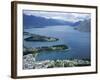 Queenstown Bay and the Remarkables, Otago, South Island, New Zealand-Desmond Harney-Framed Photographic Print