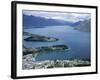 Queenstown Bay and the Remarkables, Otago, South Island, New Zealand-Desmond Harney-Framed Photographic Print