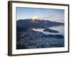 Queenstown Overview, Queenstown, Central Otago, South Island, New Zealand-Doug Pearson-Framed Photographic Print