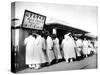 Queing for Railway Tickets, Seoul, Korea, 1900-null-Stretched Canvas