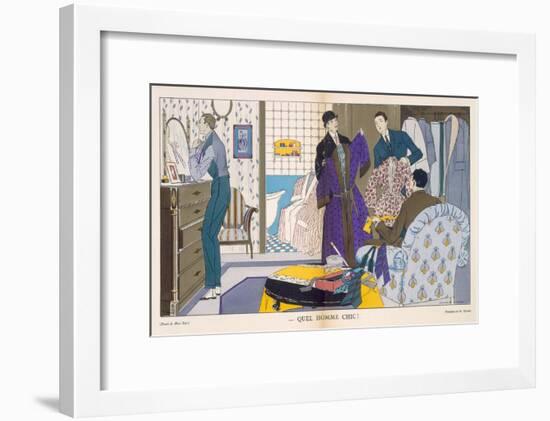 Quel Homme Chic, Men's Fashion, 1921-Marc-Luc-Framed Giclee Print