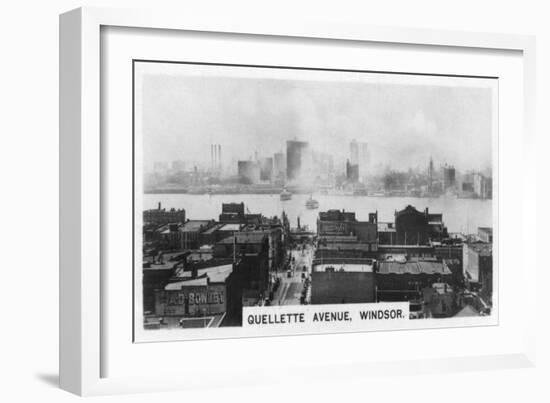 Quellette Avenue, Windsor, Ontario, Canada, C1920S-null-Framed Giclee Print