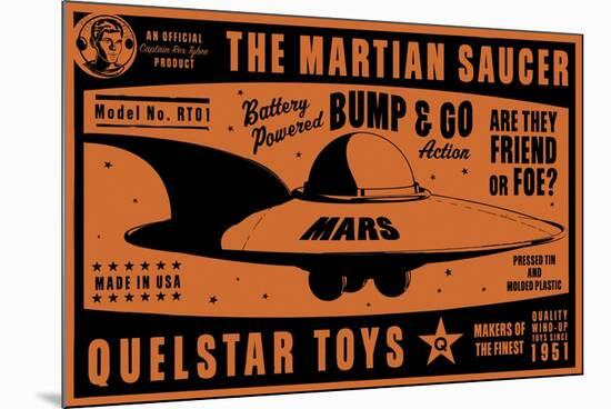 Quelstar Mars Saucer-John W Golden-Mounted Giclee Print