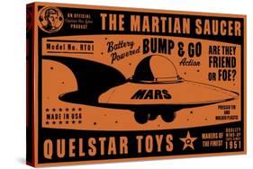 Quelstar Mars Saucer-John W Golden-Stretched Canvas