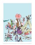Roald Dahl Characters Reading-Quentin Blake-Art Print