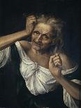 Old Woman Tearing at Her Hair-Quentin Massys-Giclee Print