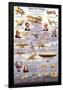 Quest for Flight Educational Airplane Chart Poster-null-Framed Poster