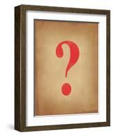 Question Mark-Jeanne Stevenson-Framed Giclee Print