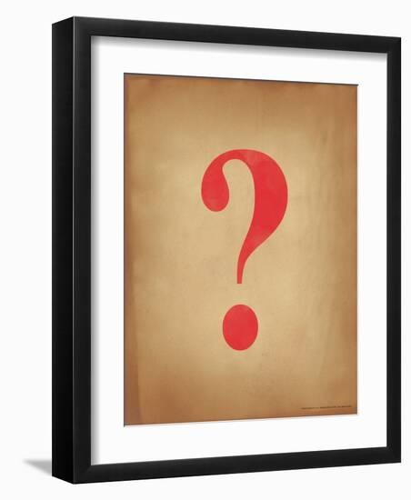 Question Mark-Jeanne Stevenson-Framed Giclee Print