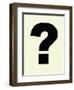 Question Mark-Philip Sheffield-Framed Premium Giclee Print