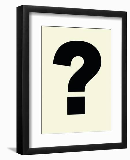 Question Mark-Philip Sheffield-Framed Premium Giclee Print