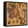 Quetzalcoatl, Aztec Creator Deity-Science Source-Framed Stretched Canvas