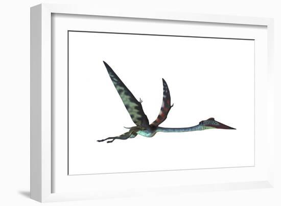 Quetzalcoatlus Predatory Pterosaur-null-Framed Art Print