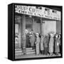 Queue for a Soup Kitchen for the Unemployed in Chicago, C.1933-null-Framed Stretched Canvas