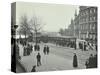 Queue of People at Blackfriars Tramway Shelter, London, 1912-null-Stretched Canvas