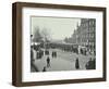 Queue of People at Blackfriars Tramway Shelter, London, 1912-null-Framed Photographic Print