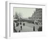 Queue of People at Blackfriars Tramway Shelter, London, 1912-null-Framed Photographic Print