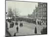 Queue of People at Blackfriars Tramway Shelter, London, 1912-null-Mounted Photographic Print