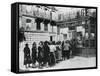 Queue of Women Outside a Dairy Shop, German-Occupied Paris, 28 June 1940-null-Framed Stretched Canvas