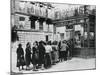 Queue of Women Outside a Dairy Shop, German-Occupied Paris, 28 June 1940-null-Mounted Photographic Print
