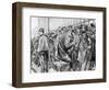 Queue Outside the Palais De Justice During the Trial of Marguerite Steinheil, Paris, France, 1909-Paul Charles Renouard-Framed Giclee Print