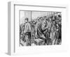 Queue Outside the Palais De Justice During the Trial of Marguerite Steinheil, Paris, France, 1909-Paul Charles Renouard-Framed Giclee Print