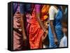 Queue to Receive Relief Materials in Vilunthamavadi Village-null-Framed Stretched Canvas