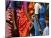 Queue to Receive Relief Materials in Vilunthamavadi Village-null-Mounted Photographic Print